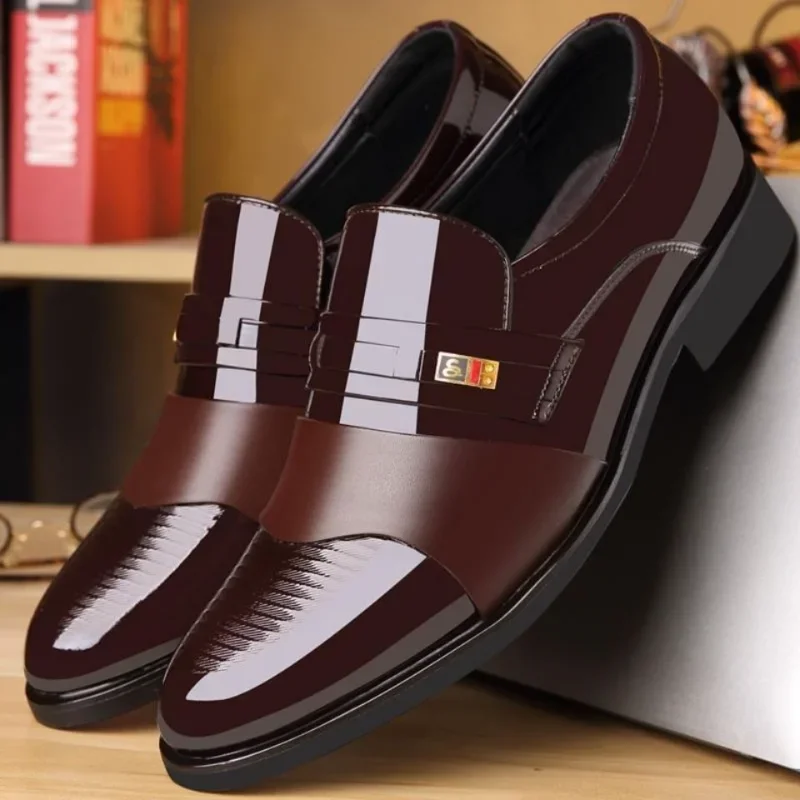 Men'S Formal Attire - Skórzane buty dla mężczyzn Ślubne formalne