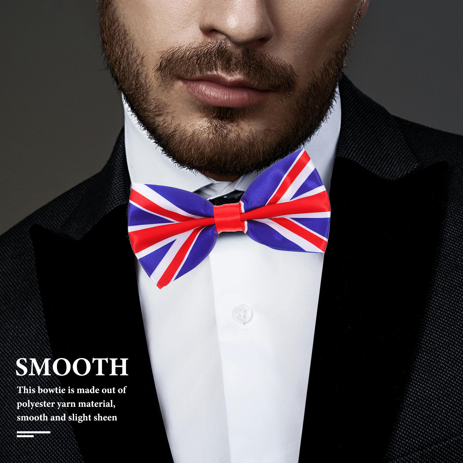 Men'S Formal Wear Uk - Muszka z flagą Wielkiej Brytanii dla