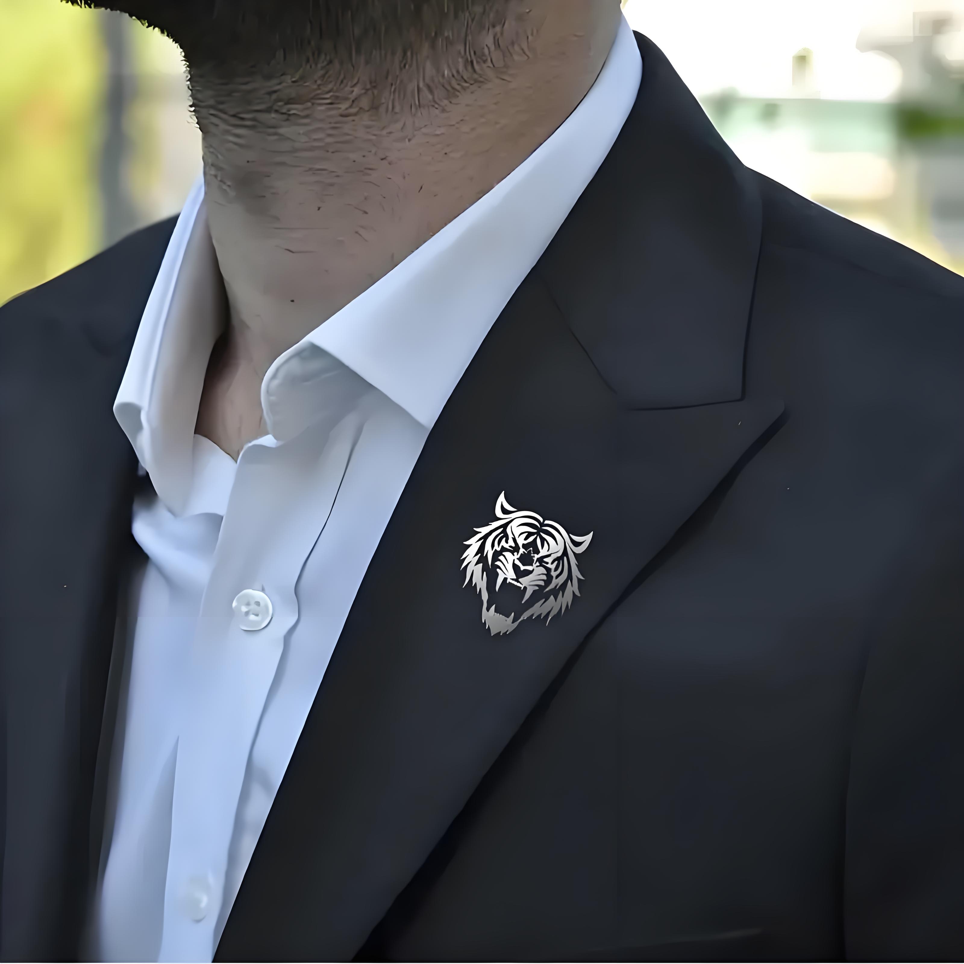 Tuxedo Lapel Pin - Męska przypinka do klapy ze stali