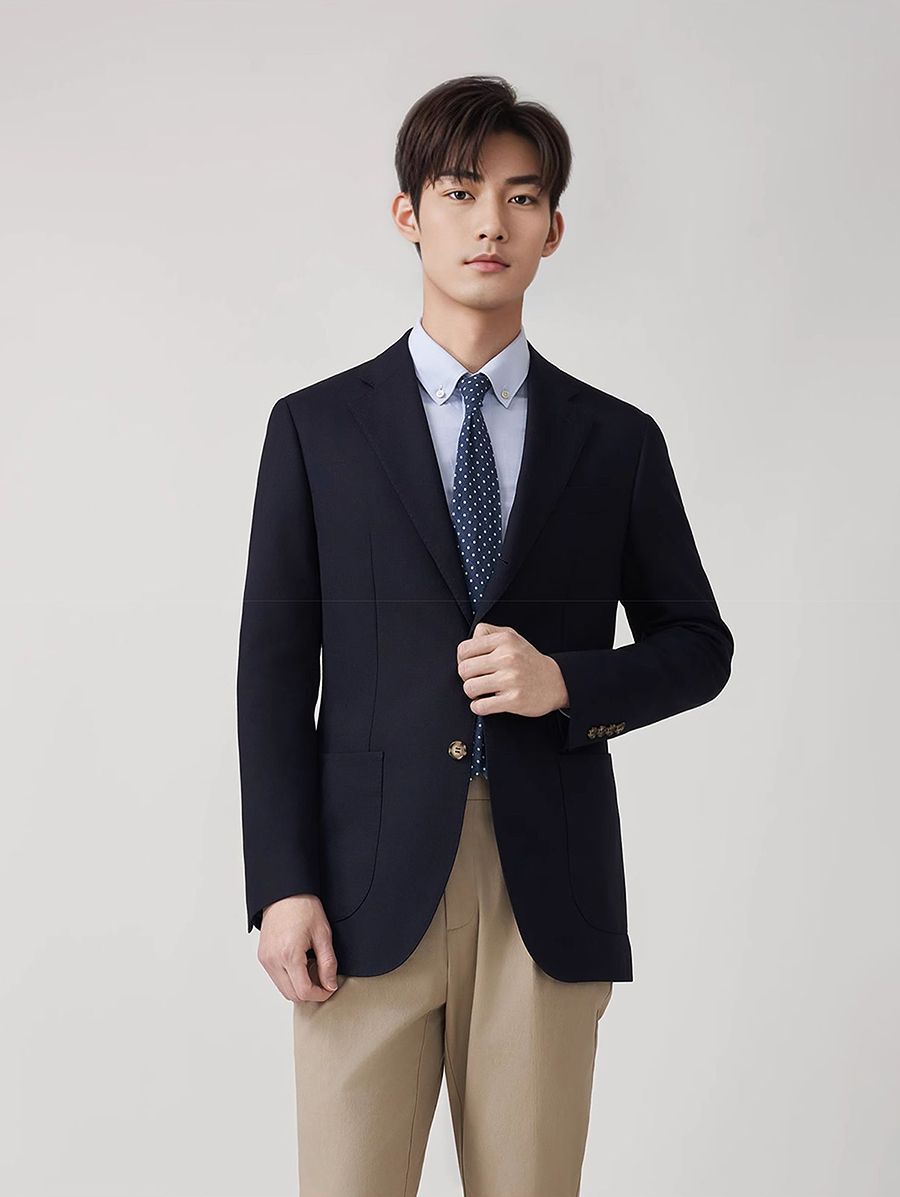 Men'S Formal Wear For Graduation - Męski garnitur premium ze 50% wełny,