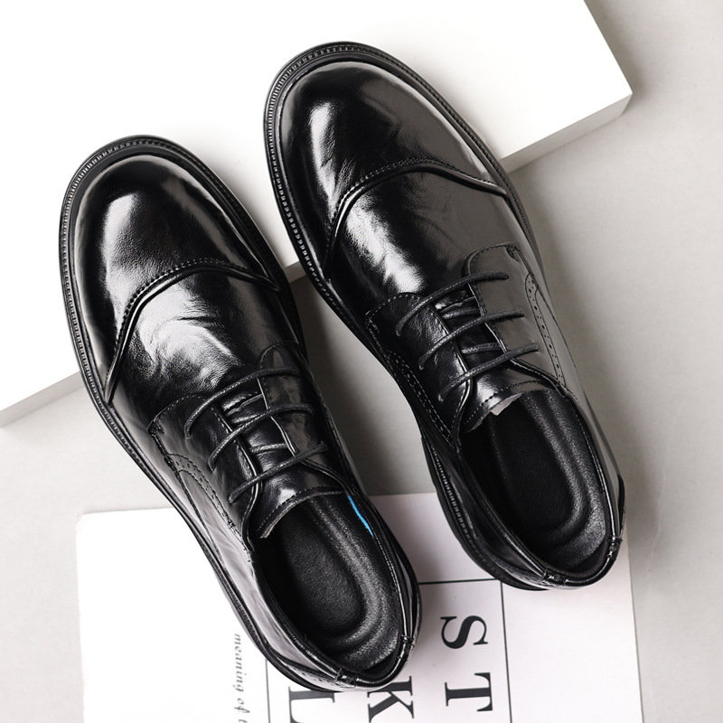Męskie skórzane buty do noszen – Men Formal Wear Office recenzja i cena