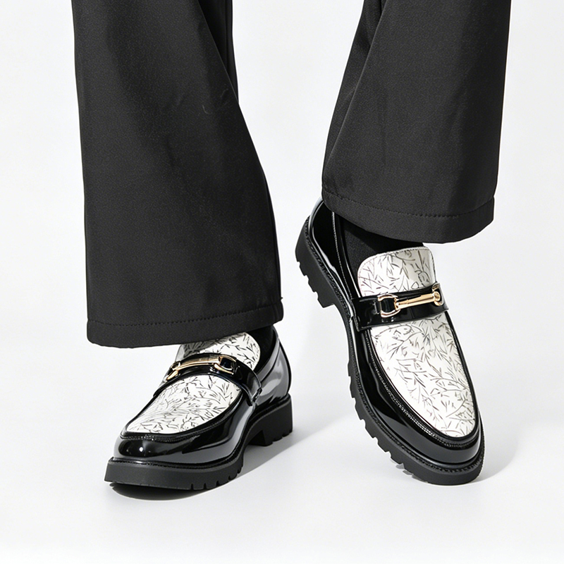 Męskie dwukolorowe mokasyny ze – Men'S Formal Attire recenzja i cena