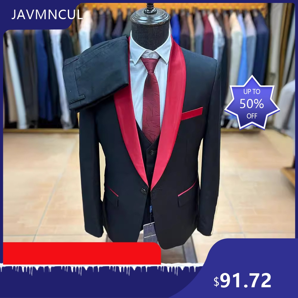 Męski garnitur slim fit, 3-czę – Men'S Formal Wear For Graduation recenzja i cena