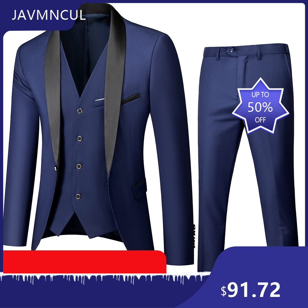 Męski garnitur ślubny 3-części – Men'S Formal Wear For Graduation recenzja i cena