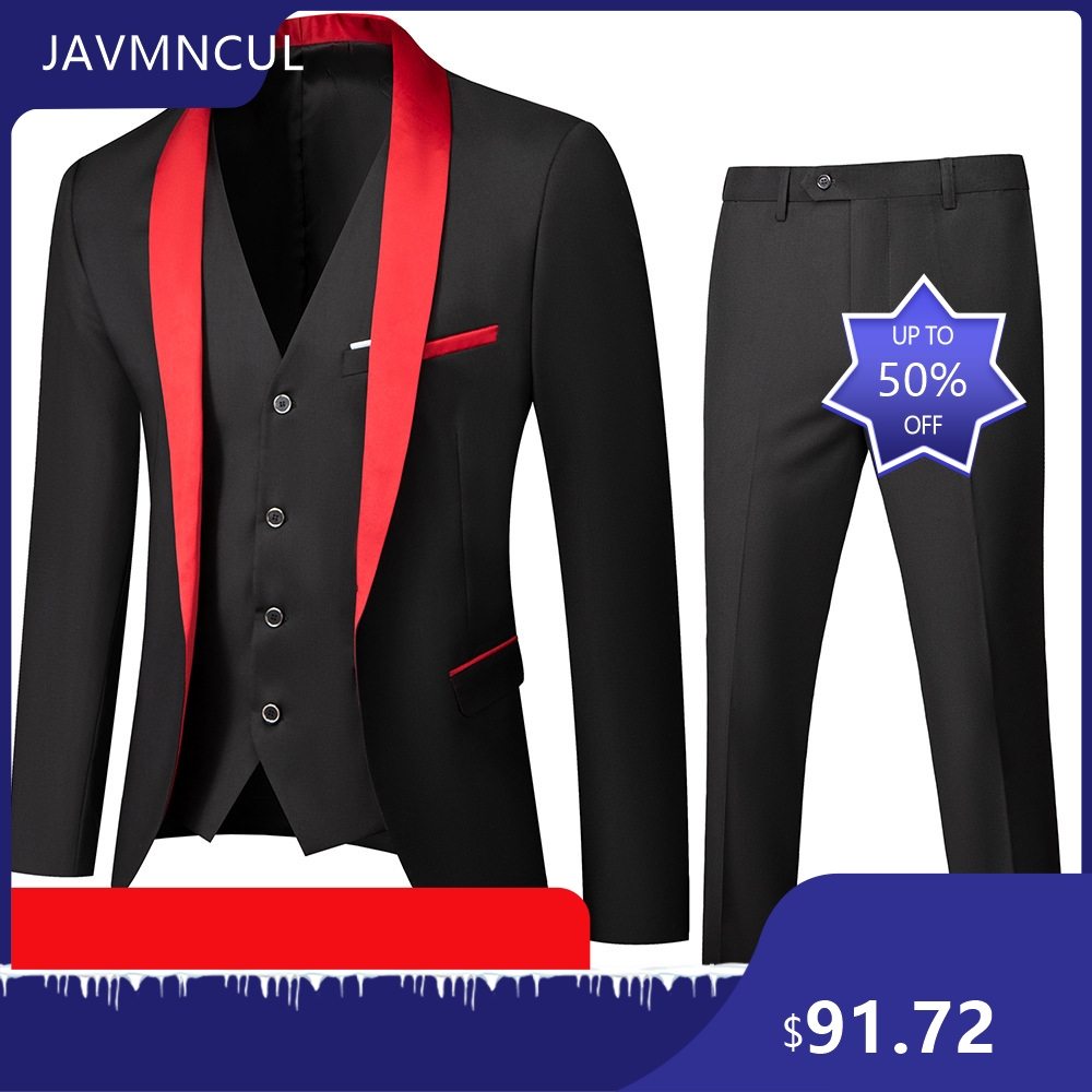 Męski garnitur ślubny 3-części – Men'S Formal Wear For Graduation recenzja i cena