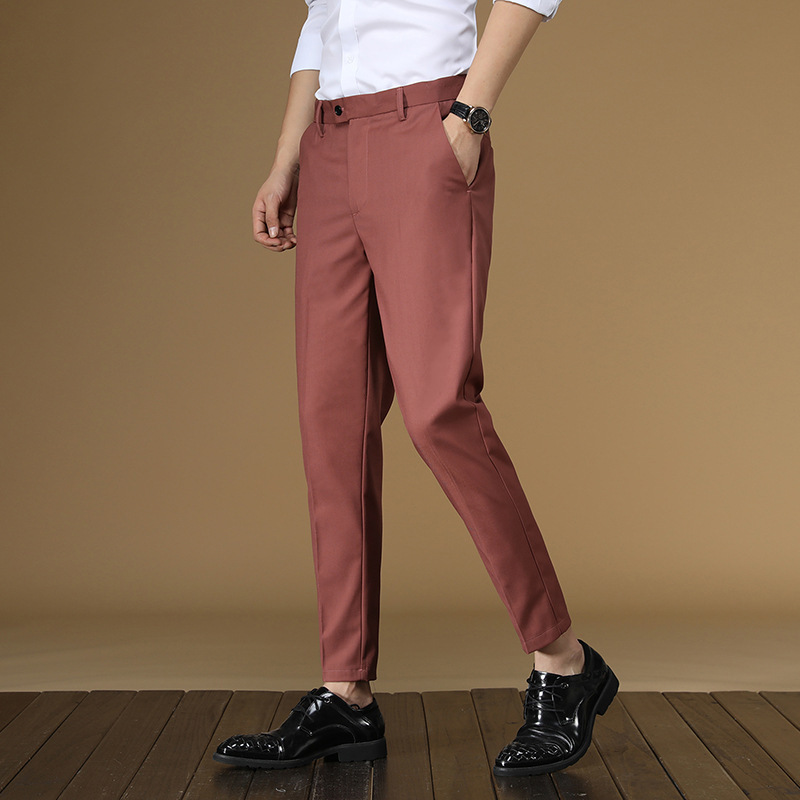 Letnie spodnie garniturowe Męż – Men Formal Wear Office recenzja i cena