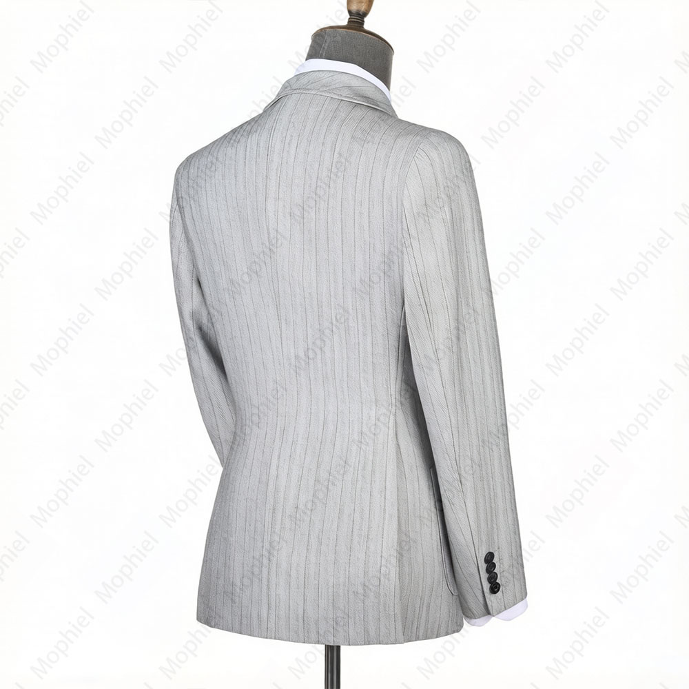 Mophiel Jasnoszary Garnitur Mę – Men Formal Wear Office recenzja i cena