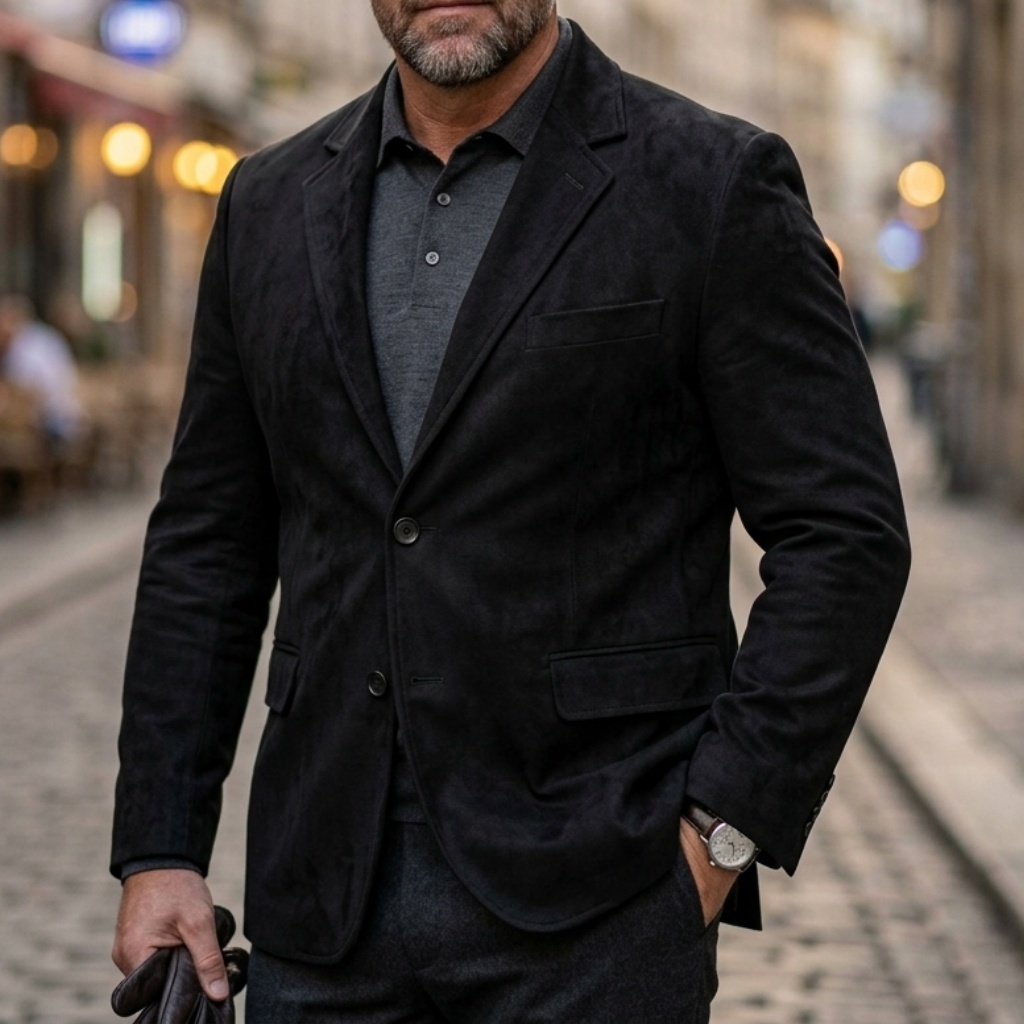 Męska kurtka blazer zamszowa w – Men Formal Wear Office recenzja i cena