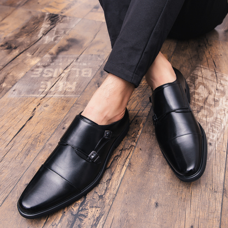 Nowe męskie oksfordy czarne i  – Large Men Formal Wear recenzja i cena