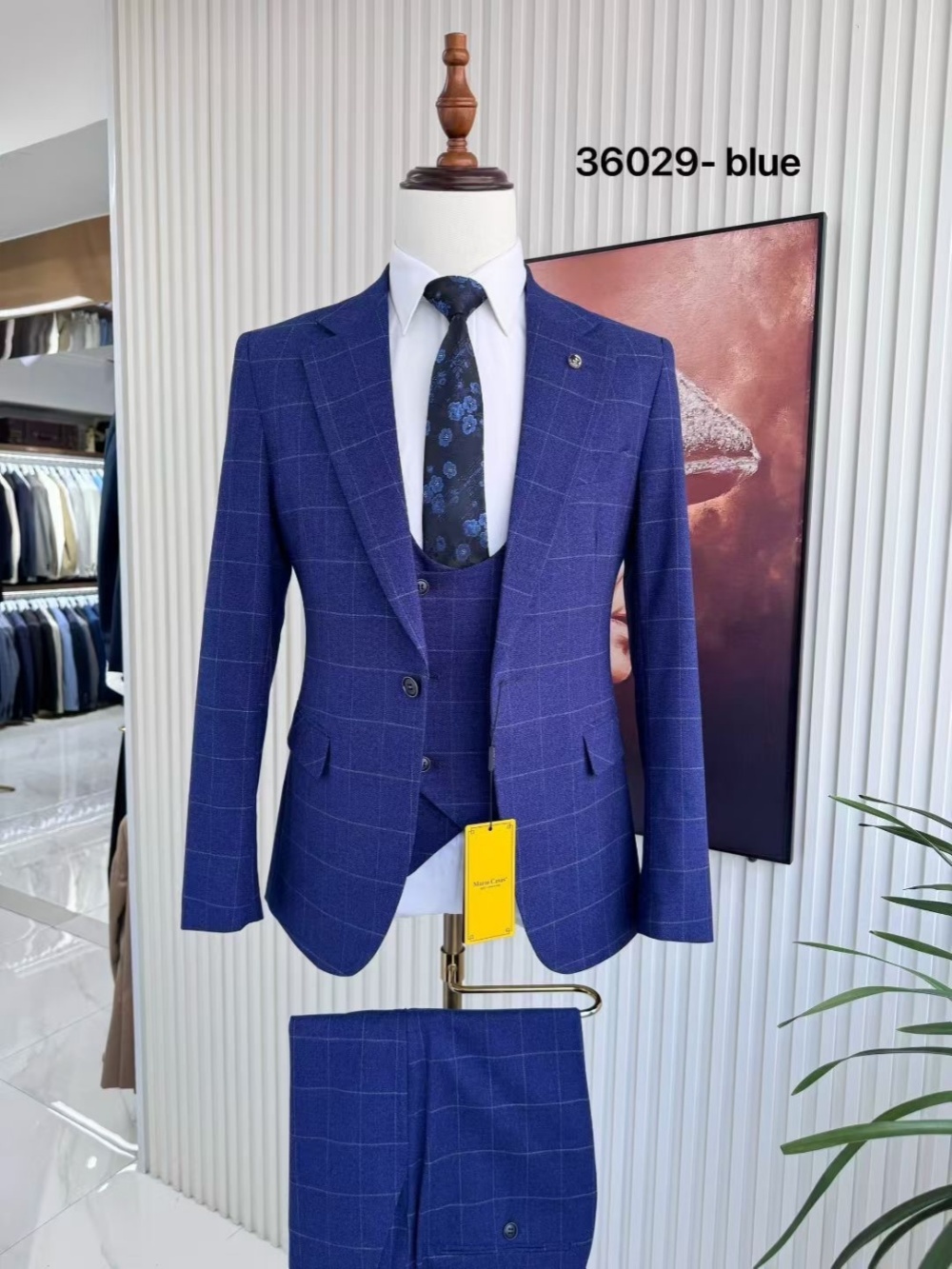 Elegancki męski garnitur w kra – Men Formal Wear Sale recenzja i cena