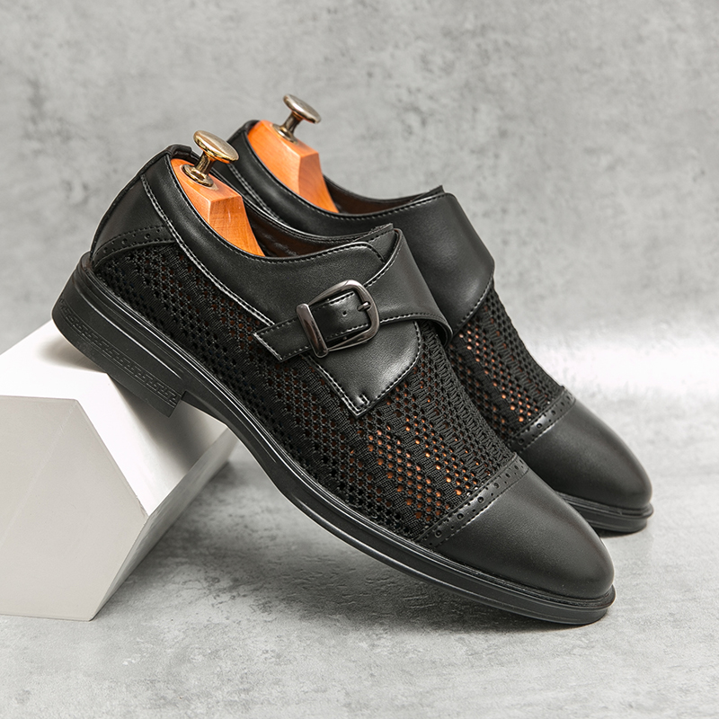 Summer New Punched Grey Leathe – Men'S Formal Attire recenzja i cena